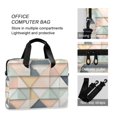 thumbnail image 4 of FORMRS 16" Laptop Bag Carrying Sleeve Case with Handle Travel Shoulder Briefcase, Pink Geometric, 4 of 8