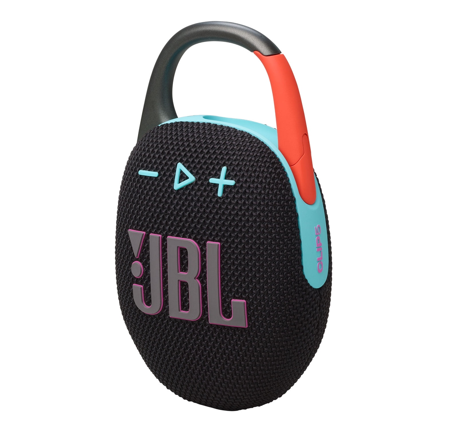 JBL Clip 5 Bluetooth Speaker and divvi! Protective Case Bundle - Black Orange