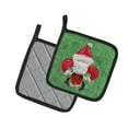 thumbnail image 2 of Carolines Treasures 8746PTHD Christmas Santa Fleur de lis Pair of Pot Holders , 7.5HX7.5W, multicolor, 2 of 2