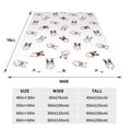 thumbnail image 3 of Salouo Bbaseball Dog Print Bed Blankets,Flannel Blanket Comfortable Air Conditioning Blanket Lightweight Blanket for Sofa Bed Travel & Couch -40"x30", 3 of 8