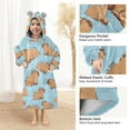 thumbnail image 4 of joogoo Blanket Hoodie for Capybara Animals Oversize Sweatshirt 3-14 YR L, 4 of 7