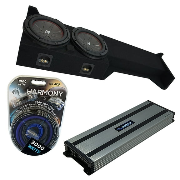 05-19 Fits Nissan Frontier Crew Cab Kicker CWR10 Dual 10" Sub Box HA-A1500.1