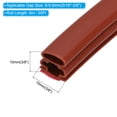 thumbnail image 2 of Uxcell 20Ft Weather Stripping Door Seal,3/8"T PET D-Shape Sealing Tape,Brown, 2 of 4