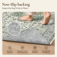 thumbnail image 6 of KUETH 2.5X10 Vintage Runner Rug Machine Washable Rugs for Living Room, Non Slip Flat Pile Rug with Rubber Backing, Boho Rug for Entryway Hallway Kitchen and Corridor, 6 of 11