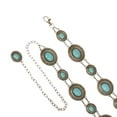 thumbnail image 3 of Women's Western Oval Concho Turquoise Stone Chain Belt, 3 of 4