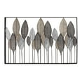 thumbnail image 6 of DecMode Bronze Metal Tall Cut-Out Leaf Wall Decor with Intricate Laser Cut Designs, 6 of 16