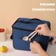 thumbnail image 5 of Bolsa térmica grande para almuerzo, lonchera térmica suave y refrescante para adultos, hombres y mujeres, azul oscuro (12 L, azul marino), 5 of 7