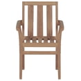 thumbnail image 6 of vidaXL 2/4/6/8x Solid Wood Teak Patio Chairs Garden Outdoor Furniture Seat, 6 of 13