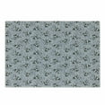 thumbnail image 1 of Skull Cutting Board, Crowned Skull Crossbones Illustration Against Animal Skin Print Pattern, Decorative Tempered Glass Cutting and Serving Board, Small Size, Black White Purplegrey, by Ambesonne, 1 of 1