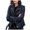 Navy, variant on Tiqkatyck Womens Leather Jacket on Sale, Women Fashion Plus Size Faux Leather Jacket Long Sleeve Zipper Fitted Faux Leather Coat Fall Cropped Jacket Slim Coat Motorcycle Jacket, Black Leather Jacket L