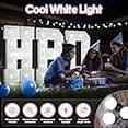 thumbnail image 5 of Light Up Letters, Marquee Letters 4 Feet Tall with Cool White Light, Large Letter for Party Baby Shower Wedding Event Graduation Decoration, Marry Me Light Up Letter 4ft Marquee Sign Letras I, 5 of 6