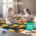 thumbnail image 4 of ODIKA 8'x10' Machine Washable Non-Slip Area Rug, Graphic Gold High Traffic Rug, Gold, 1006637, 4 of 7