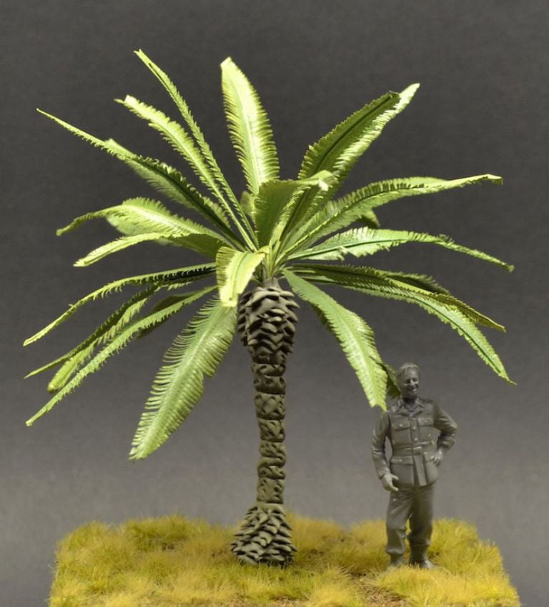 ADD-015 Model tree Jurassic jungle palm tree model 1:35 scale 