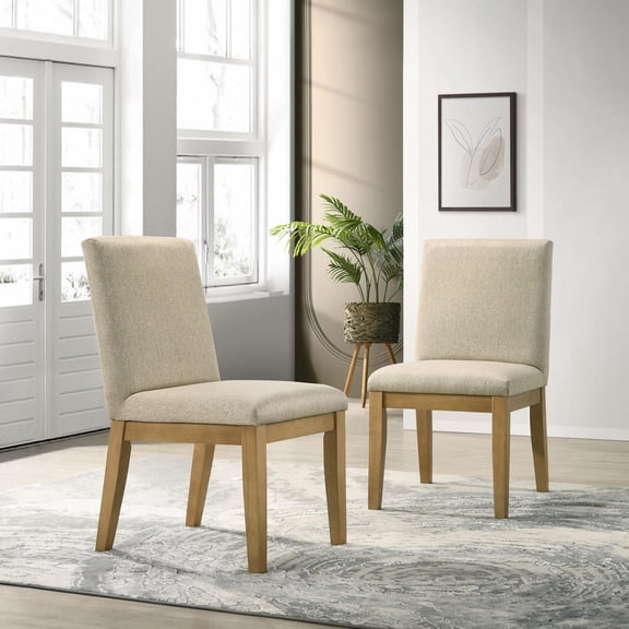 Miekor Furniture Rocco Contemporary Solid Wood Dining Chairs, Set of 2 5967