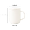 thumbnail image 3 of LutIedan Ceramic Mug with Lid Large Coffee Mug with Handle Leakproof Office Coffee Cup Heat Resistant Business Travel Mug for Hot Cold Beverages Dishwasher Safe, 3 of 7