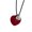 A, variant on Artisanal Crafted Rope Heart Necklace With Dainty Metal Chain Lightweight Sweater Chain Comfort Fit For Casual Outfits