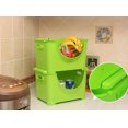 thumbnail image 4 of Basicwise QI003215G.3 Stackable Plastic Storage Container, Green - Set of 3, 4 of 8