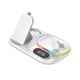 thumbnail image 1 of Sidaley de teléfono inalámbrico Pad antideslizante QC/PD estación de carga de reloj USB RGB iluminación portátil soporte de viaje para Electrónica Blanco, 1 of 6