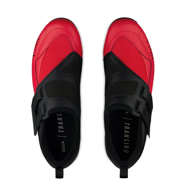Fizik Transiro Powerstrap R4 Black / Red EU 37.5 Tri Shoes