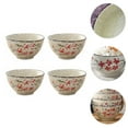 thumbnail image 6 of IBASETOY  Multi-Color Ceramic Bowls for Home and Kitchen Use 4Pcs, 6 of 8