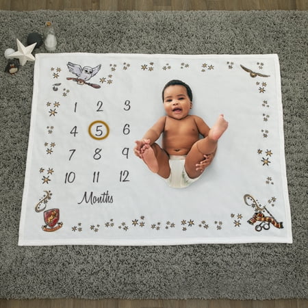 UPC: 0085214134079 | Warner Brothers Harry Potter Magical Moments Milestone Baby Blanket