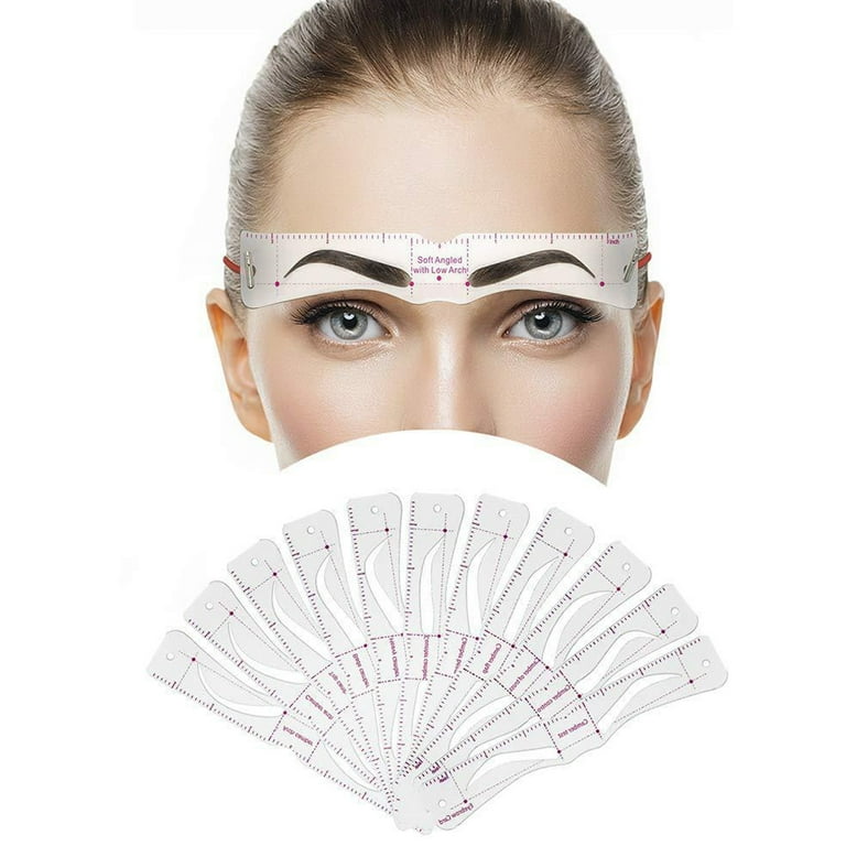 Eyebrow Stencil, 24 Eyebrow Shaper Kit, Reusable Eyebrow Template With Strap, 3 Minutes Makeup, Suitable for Beginner - quantity:24 pieces - Walmart.com eyebrow-stencil-24-eyebrow-shaper-kit-reusable-eyebrow-template-with-strap-3-minutes-makeup-suitable-for-beginner-quantity-24-pieces-walmart-com