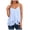 Light Blue, variant on Women's Ruffled Chiffon Camisole Top Flowy Layered Spaghetti Strap Tank Elegant V Neck Blouse (White, XXL)