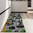thumbnail image 4 of Halloween Witch Spooky Icons Pattern Kitchen Rug Mat,Kitchen Runner Rugs Non Skid Washable,Decorative Kitchen Floor Mats for Kitchen,Sink,Laundry,17"X47", 4 of 5
