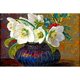 thumbnail image 1 of Cuadros Decorativos 1000 piezas DIY flor blanca botella rompecabezas aprendizaje educativo ensamblar juguetes Tmvgtek embutido en tela, 1 of 9