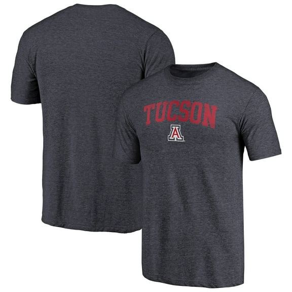 Men's Navy Arizona Wildcats Arched City Tri-Blend T-Shirt
