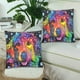 thumbnail image 2 of ABPHQTO Fundas de almohada con pintura para perros Fundas de almohada Impresión en dos lados 45x45 cm, Juego de 2, 2 of 2