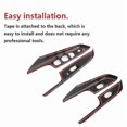 thumbnail image 4 of For Nissan Navara Np300 2016-2021 Car Carbon Fibre Window Glass Lift Switch Button Panel Cover Trim, 4 of 5