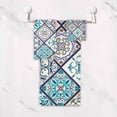 thumbnail image 5 of Dreamtimes 3 PCS Towel Beautiful Moroccan Design Cotton Bath Towel Set (1 Bath Towel, 1 Hand Towel, 1 Washcloth) for Bathroom, Super Soft and Quick Dry Towels, 5 of 7