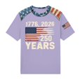 thumbnail image 4 of Womens Patriotic USA Shirt 250th Anniversary American Flag T Shirts Casual Short Sleeve Summer Top 4th of July Clothes, 4 of 4