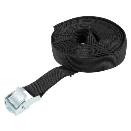 Cam Lock Tie Down Straps - 4.5M x 25mm Lashing Strap Cargo Tie Down Straps Cam Lock Buckle Up to 250Kg, Black