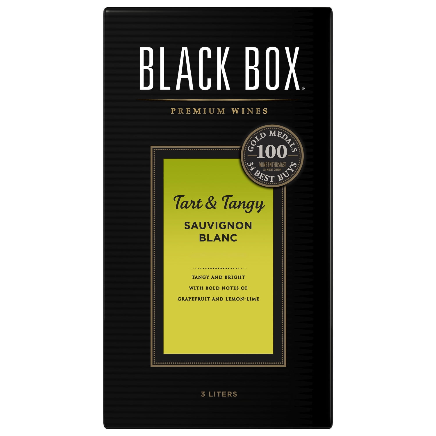 Black Box Tart & Tangy Sauvignon Blanc White Wine, 3 L Box