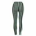 thumbnail image 4 of FRSASU Women's Halloween black striped Funny printed fashionable elastic leggings, fitness running casual pants Light Blue, 4 of 9