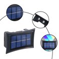 thumbnail image 4 of PATLOLLAV 4 Lantern Bead Multi-Color Solar Wall Lights,Up and Down Lighting Solar Outdoor Light Waterproof IP65,Solar Fence Light for Yard Garden Garage Pools Deck,Gardening Light Supplies, 4 of 5