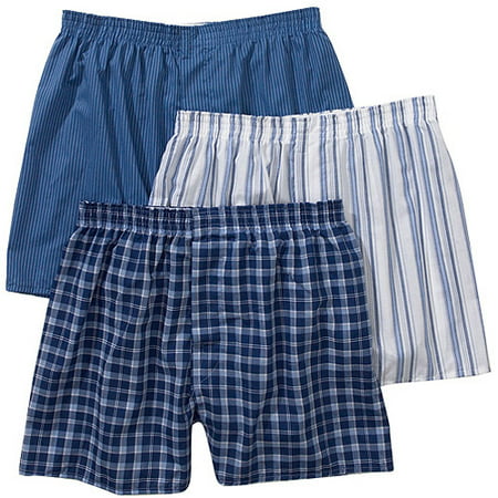 Fruit of the Loom - Big Men's 3-Pack Assorted Boxer Shorts, Size 2XL ...