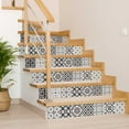 thumbnail image 3 of Mi Alma Black and White Tile Stickers Peel and Stick Tile Stickers 24 PC Set backsplash Tile Decals Bathroom & Kitchen Vinyl Wall Decals Just Peel Stick Home Decor (White B45, 4x4 Inch), 3 of 12