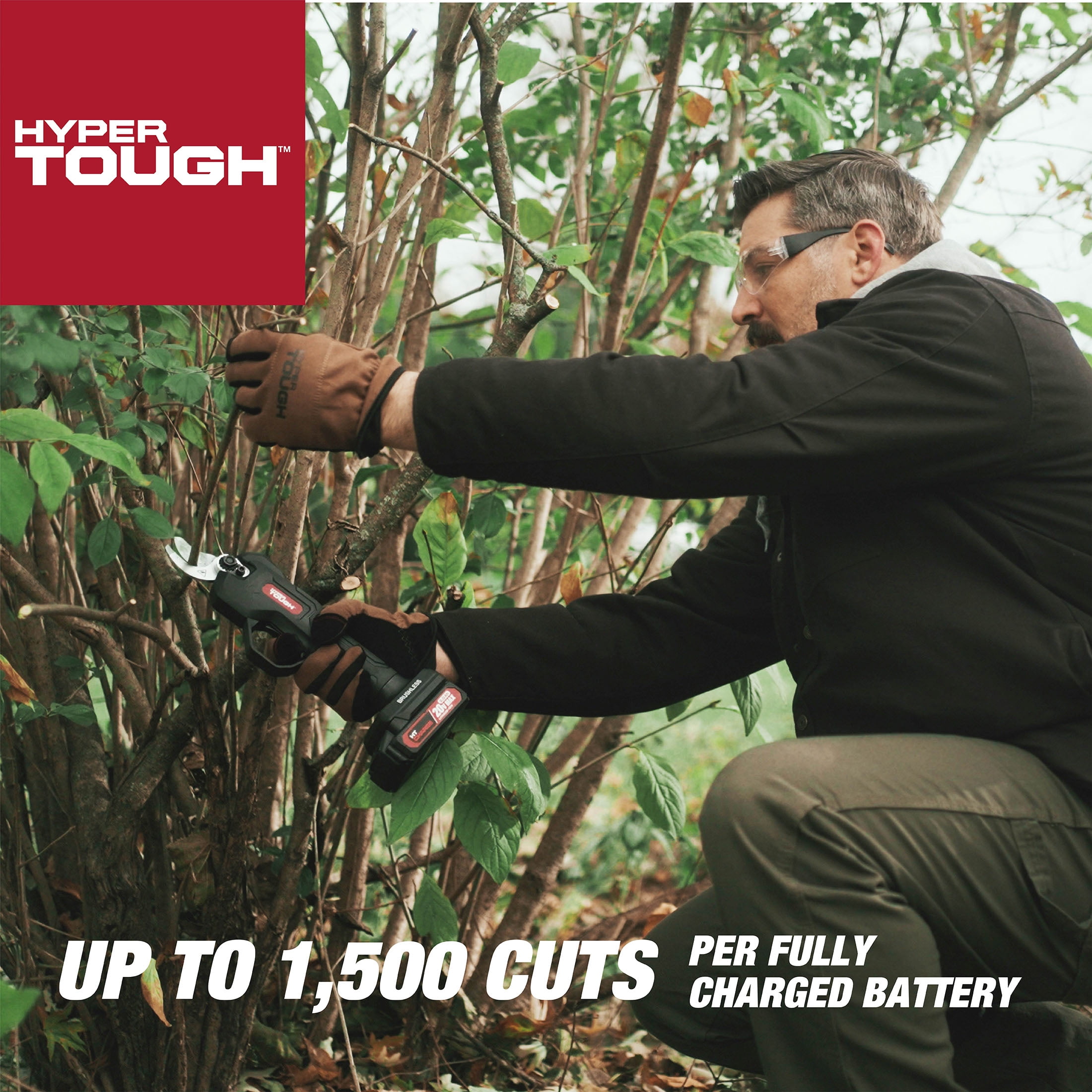 Hyper Tough 20V 2.0Ah Brushless Pruning Shear, HT14-401-003-06
