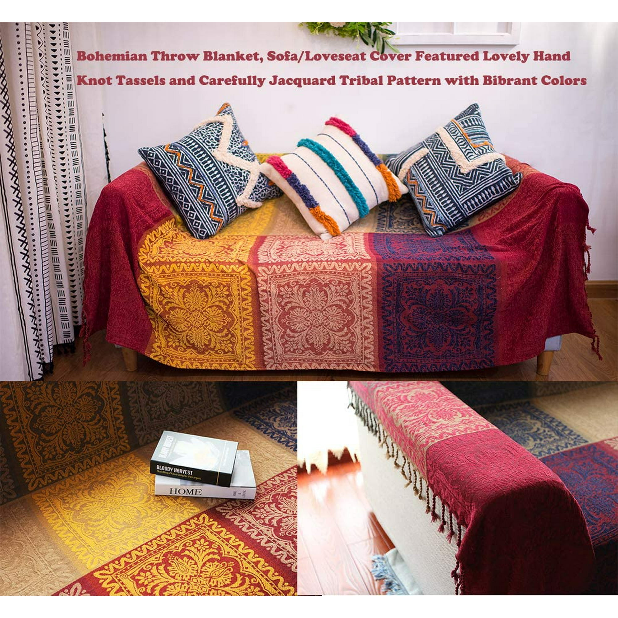 Boho Throw Blanket 60 x 75