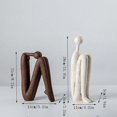 thumbnail image 3 of Tabletop decoration, minimalist portrait, sculpture, art resin, desktop decor, abstract Zen, home, gift, cabinet, 3 of 5