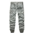 thumbnail image 2 of OWMEOT Mens Casual Cargo Pants Baggy Outdoor Work Pants Straight-Legs Construction Workwear Bottoms with Pockets, 2 of 3