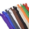 thumbnail image 1 of 10 cremalleras separadoras #5 de 28 pulgadas para coser abrigos, chaquetas, cintas, cremalleras a granel, 10 colores mezclados (28 pulgadas/ 70 cm), 1 of 5