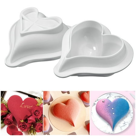 

Bescita Valentines Day Gifts Single 4-inch Sharp Corner Love Love Cake Mold DIY Valentine s Day Chocolate Baking Tool