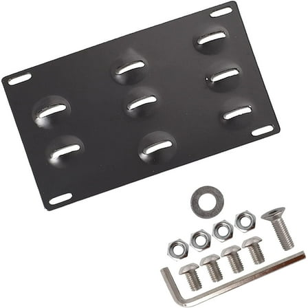 SEBLAFF For Audi A4 S4 A5 S5 A7 Front Bumper Tow Hook License Plate Mount Bracket Holder