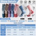 thumbnail image 3 of 5 Pairs Merino Wool Hiking Socks Warm Thermal Winter Cozy Cushioned Moisture Wicking Socks for Women & Men, 3 of 6