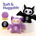 thumbnail image 4 of Knisume Halloween Toys Plush Toy Stuffed—Dark Night Skeleton Bat Animal for Decoration and Gifts, Spooky Gothic Bat Plushies for Party Decor and Collectors, 4 of 5