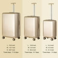 thumbnail image 3 of 3-Piece Set (20/24/28) Suitcases Hardside Luggage with Spinner Wheels,Champagne, 3 of 6